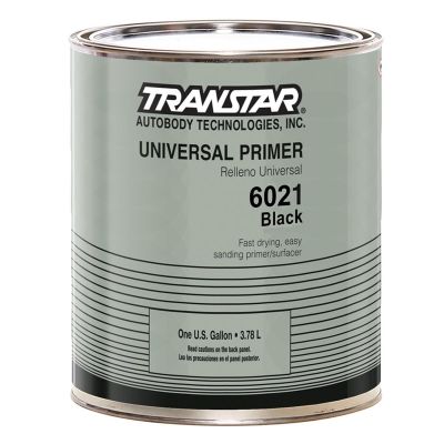 TRP6021 image(0) - Transtar Autobody Products 6021 Universal Primer, 1 gal Can, Black, 1:1-1 1/2 Mixing, 358 sq-ft/gal at 1 mil Coverage