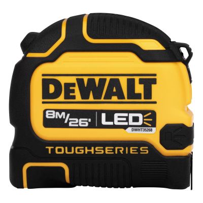 DWTDWHT35268S image(0) - DEWALT 8M/26Ft Lighted Tape Measure