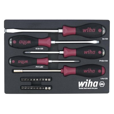 WIH52690 image(0) - WIHA Tools 25 Piece MicroFinish Foam Tray Set