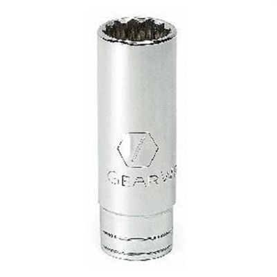 KDT80509 image(0) - GearWrench 3/8 Inch Drive 12 Point Deep SAE Socket 1/4 Inch