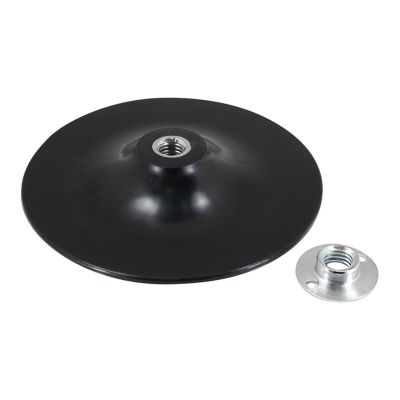 AES51927 image(0) - AES Industries 51927 Back-Up Pad, 7 in Dia, 5/8-11 Arbor, Nylon
