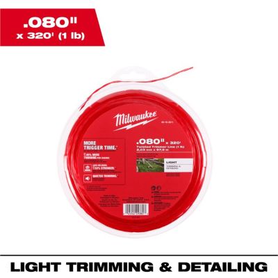 MLW49-16-2811 image(0) - Milwaukee Tool .080 X 320 Trimmer Line