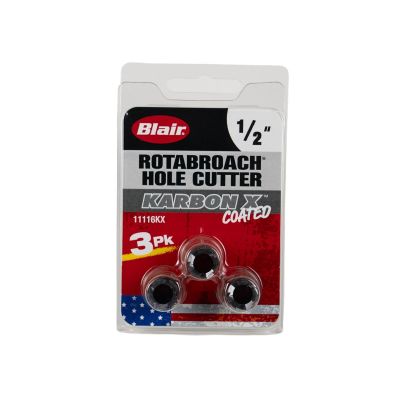 BLR11116KX image(0) - Blair 1/2" Karbon X Rotabroach Cutters - 3PK (11116KX)
