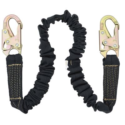 SRWV8109506 image(0) - PeakWorks Welder�s Shock Absorbing Lanyard - Kevlar W/ POY Core - Single Leg - Weight Capacity 130 to 310 Lbs - 6'