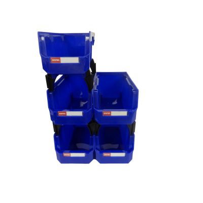 LDS1010002 image(0) - ShopSol SHUTTER Ultra Stacking-Nesting-Hanging Part Storage Bin 5 .5 x 10.9 x 5 inch (HB-235) 5 Count