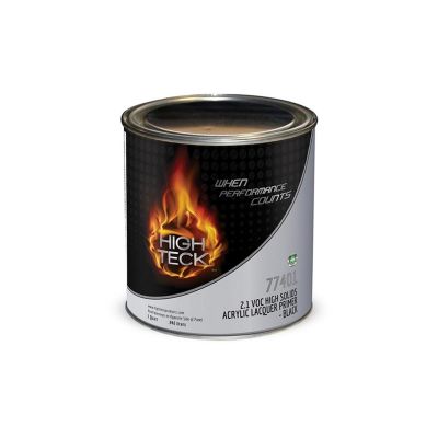 HIT77401-4 image(0) - High Teck Products 77401-4 High Solids Acrylic Lacquer Primer, 1 qt, Black, 2.1 lb/gal VOC, 1:1 Mixing
