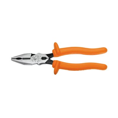 KLE12098INS image(0) - Klein Tools Insulated Universal Combination Pliers, 8-Inch