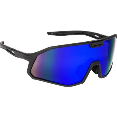 SAS52031D image(0) - S.A.S./Survivair VX12 Safety Eyewear - Black frame - Blue Mirror Lens