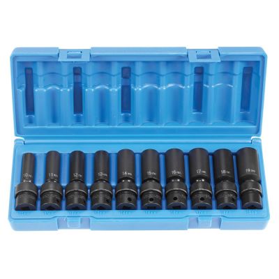 GRE1210UMD image(0) - Grey Pneumatic 3/8" Drive 10 Piece Deep Universal Metric Set