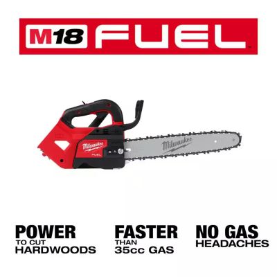 MLW2826-20T image(1) - Milwaukee Tool M18 FUEL 14" Top Handle Chainsaw (Tool-Only)