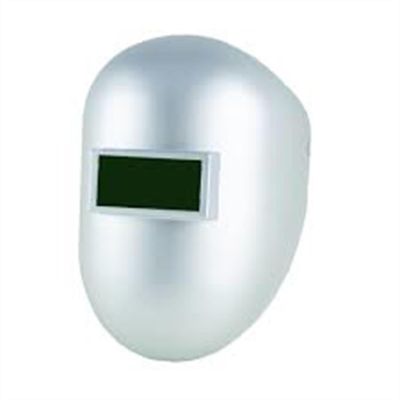 SRWS28511 image(0) - Sellstrom Welding Helmet - Passive - Nylon - Fixed Front  - 2" x 4.25" Viewing Area - Shade 10 - Ratcheting Headgear - Silver - 280 Series