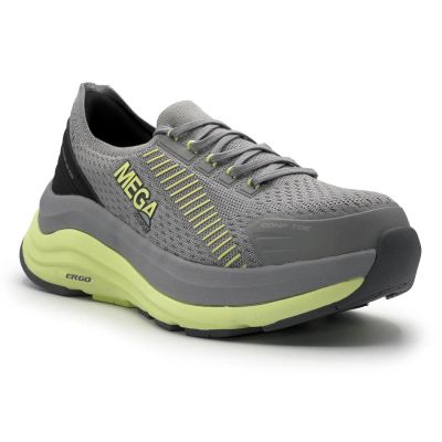 MCFMC155-8B image(0) - Mega Comfort ERGO Europa CT - Women's Low Top Shoes - CT|EH|SF|SR - Grey / Matcha - Size: 8 - B - (Medium)