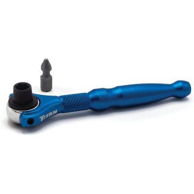 TIT11314 image(0) - TITAN 1/4 inch  Drive  Swivel Head Micro Ratchet