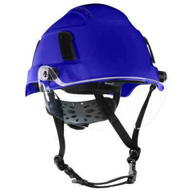 JCK22172 image(0) - Jackson Safety Safety Helmet - XS2-550V Series - Type 2 Plus - Vented - With Flip-Up Visor - Blue