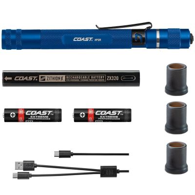 COS21518 image(0) - COAST Products HP3R 500 Lumen  Rechargeable Penlight with Twist Focus - Blue