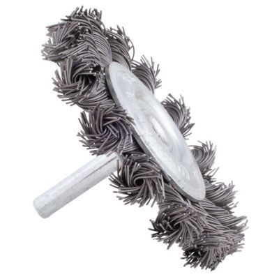 SRK13996 image(0) - Shark Welding 3-inch Mini Knotted Wire Wheel on 1/4-inch Mandrel