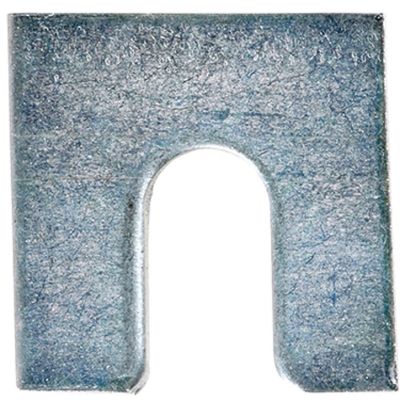AVC3155 image(0) - AUVECO 3155 Shim, 1/16 in THK x 3/8 in Slot x 1-1/4 x 1-1/8 in, Zinc