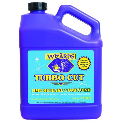 WZP11043 image(0) - Wizards Products TURBO CUT 11043 Time Release Compound, 1 gal Can, High-Gloss, White, Liquid