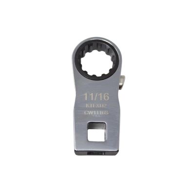KTIXD2CW1116S image(0) - K Tool International Ratcheting Crowfoot Wrench 11/16 Inch 3/8 Inch Drive