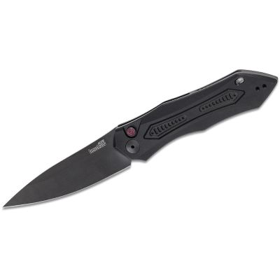KER7800BLK image(0) - Kershaw Launch 6 Automatic Push-Button Lock Drop Point Blade EDC Folding Knife -Black - $1000 Min Vendor Direct Auto Knives Only. Cannot Ship to CA, CT, DE, MN. Contact Sales Rep.