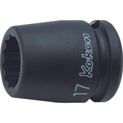 KKN14405M-8 image(0) - Ko-ken USA 14405M-8 1/2 Sq. Dr. Socket 8mm 12 point Length 38mm