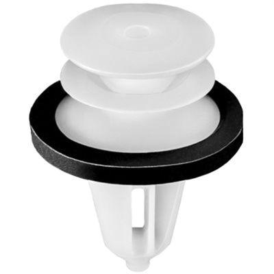 AVC21169 image(0) - AUVECO 21169 Triple Head Type-10 Door Trim Panel Retainer with Sealer, Nylon, White