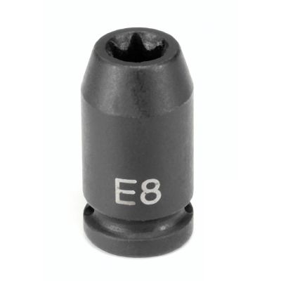 GRE908ET image(0) - Grey Pneumatic 1/4" Drive x E8 External Star Impact Socket