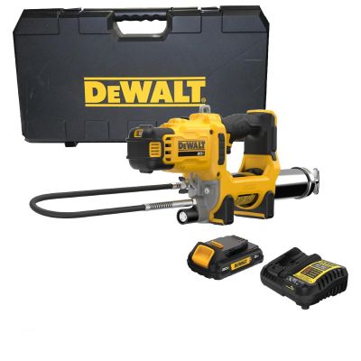 DWTDCGG581GD1 image(0) - DeWalt 20V MAX* 2-Speed Grease Gun Kit