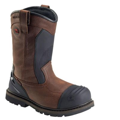 FSIA7896-7M image(0) - Avenger Hammer Wellington Series - Men's Boots - Carbon Nano-Fiber Toe - IC|EH|SR|PR|MT - Brown/Black - Size: 7M