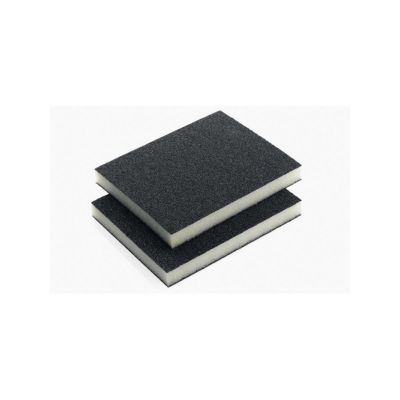 INA595145 image(0) - Indasa USA,Inc. 595145 Rhyno Double-Sided Sponge Pad, 5 in L x 4 in W x 1/2 in THK, Ultra Fine-Grade, Blue