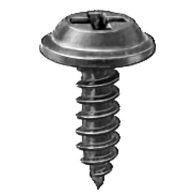 AVC12213 image(0) - AUVECO 12213 Phillips Flat Top Washer Head A/AB Point Tapping Screw, #8 Screw x 1/2 in L, Black E-Coat
