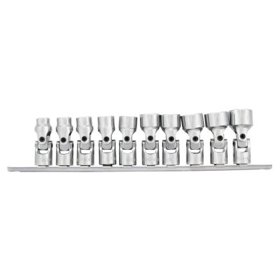 WLMW38981 image(0) - Wilmar Corp. / Performance Tool 10 pc. 3/8" Dr. Metric Flex Socket Set