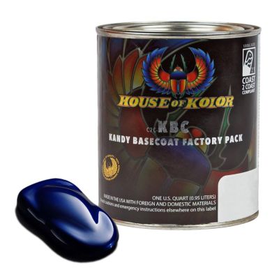 HOKC2C-KBC04-Q01 image(0) - House Of Kolor SHIMRIN C2C-KBC04-Q01 C2C Kandy Series Universal Basecoat, 1 qt Can, Oriental Blue