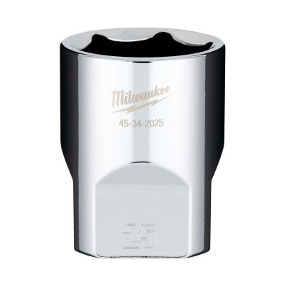MLW45-34-2025 image(0) - Milwaukee Tool 1/2" Drive 25mm Socket