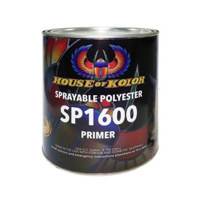 HOKSP1600-G01 image(0) - House Of Kolor SP1600-G01 Sprayable Polyester Primer, 1 gal Can, Gray, 1:1/2 Mixing