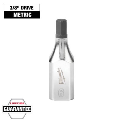 MLW45-34-1052 image(1) - Milwaukee Tool 3/8" Drive 6mm Hex Bit Socket