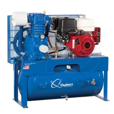 QACG15-H8WQ image(0) - Quincy Compressors  5.5-HP 8-Gallon Wheelbarrow Air Compressor with Honda Engine