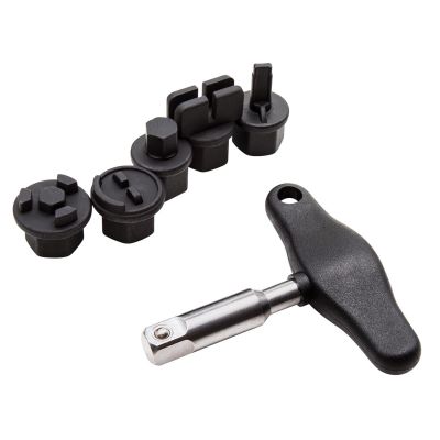 JSP42439 image(0) - J S Products (steelman) 6-Piece Oil Drain Plug Wrench Kit