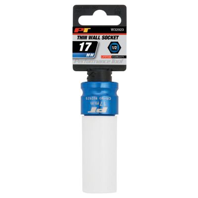 WLMW32923 image(1) - Wilmar Corp. / Performance Tool 1/2" Drive 17mm Thin Wall Socket