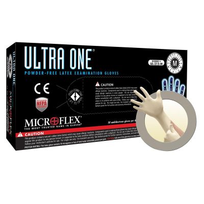MFXUL315M image(0) - ULTRA ONE PF LATEX EXT CUFF EXAM GLOVES MEDIUM