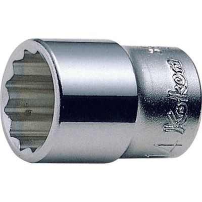 KKN3405A-1-4 image(0) - Ko-ken USA 3405A-1/4 3/8 Sq. Dr. Socket 1/4 12 point Length 26mm