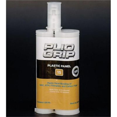 PLI8005 image(0) - PLIO-GRIP Plastic Panel 15 8005 Plastic Panel Bonding, 220 mL Cartridge, Beige (Part A), Green (Part B)
