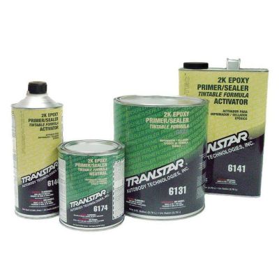 TRP6134 image(0) - Transtar Autobody Products 6134 2K Epoxy Primer Sealer/Groundcoat, 1 qt Can, Gray, 1:1:10 Mixing, 520 sq-ft/gal at 1 mil Coverage