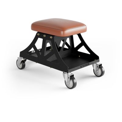 VYPLP-BR-B image(0) - Vyper Industrial 400 lb Capacity Low Pro Shop Chair - Brown/Black