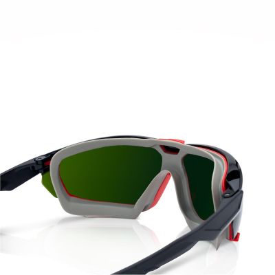 JCK45201 image(0) - Jackson Safety Safety Glasses - HyperGuard G-Series - Shade 5.0 IR Lens - Black Frame - Gasketed - STA-CLEAR Anti-Fog