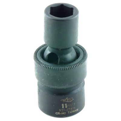 KTI37511 image(0) - K Tool International SOC 11MM 3/8D IMP UNIV 6PT