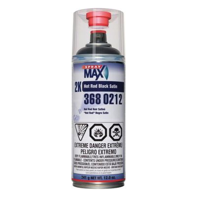 SMX3680212 image(0) - SprayMax 3680212 2K Hot Rod Spray Paint, 12 oz Aerosol Can, Black