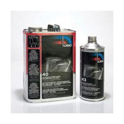 USC40-1 image(0) - US Chemical 40-1 40 High-Build Glamour Urethane Clear Coat, 1 gal, 4:1 Mixing
