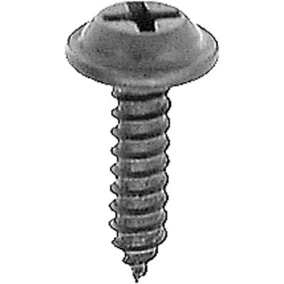 AVCAP12953 image(0) - AUVECO AP12953 Phillips Flat Top Washer Head A/AB Point Tapping Screw, #10 x 3/4 in L, Black E-Coat