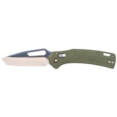 KLEOGK001GNT image(0) - Klein Tools KTO Resurgence Knife, Tanto Blade, Moss Green Handle